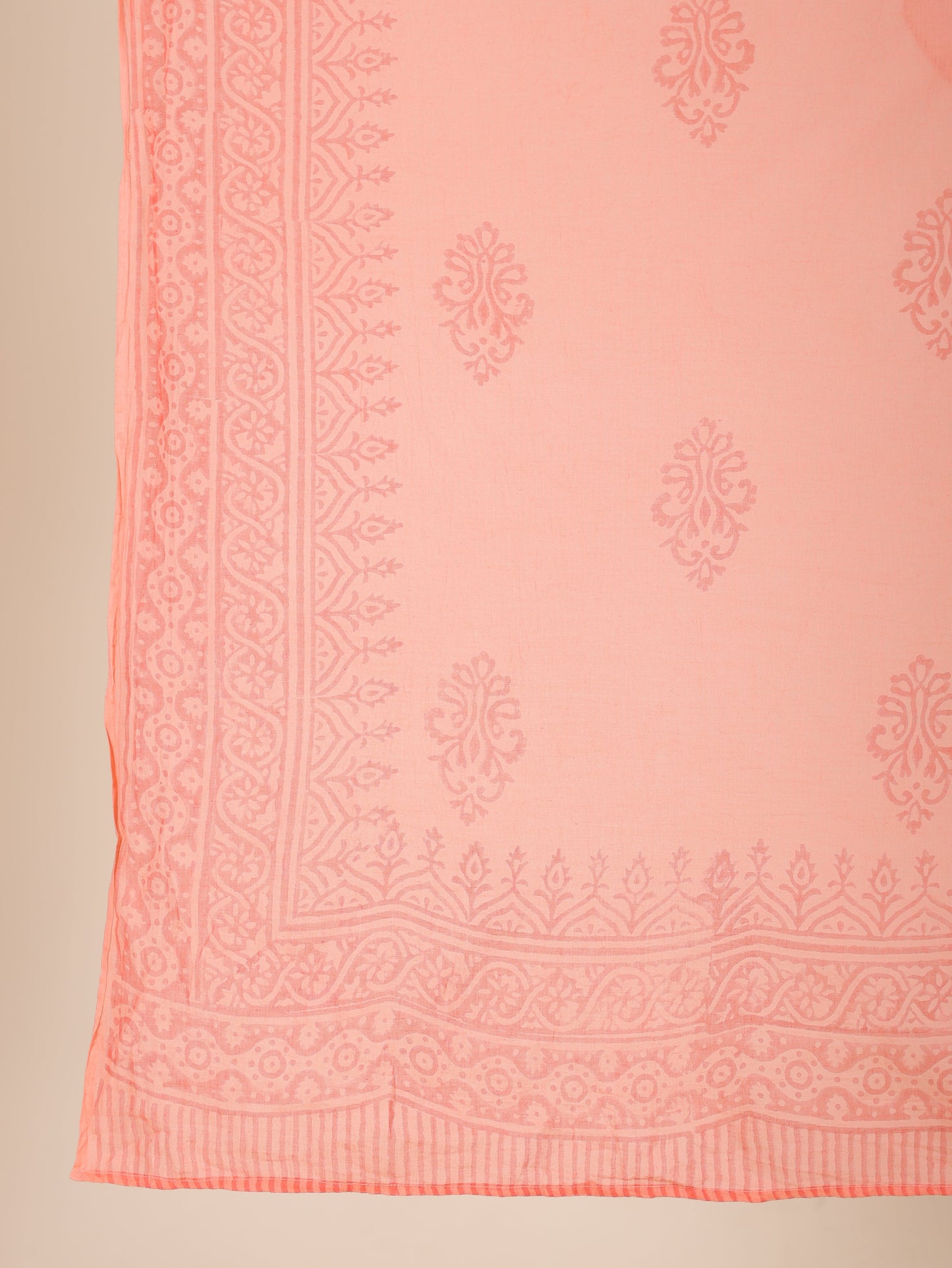 Soft Cotton Solid Straight Orange Kurta