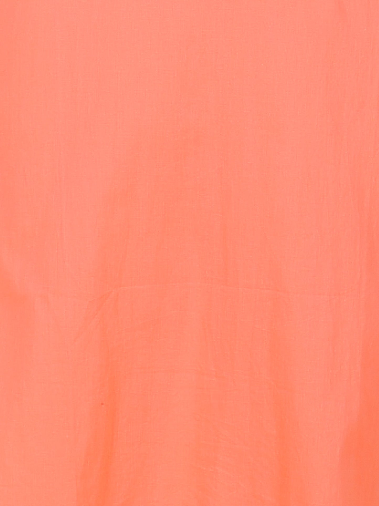 Embroidered Soft Cotton Solid Straight Orange Kurta