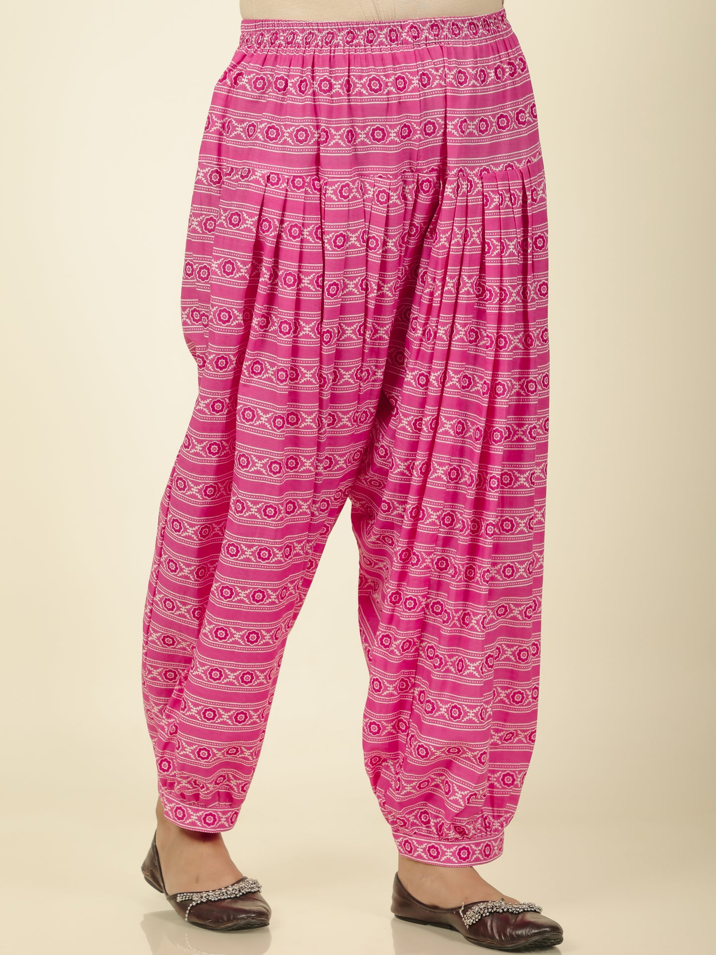 Soft Cotton Striped Pink Salwar
