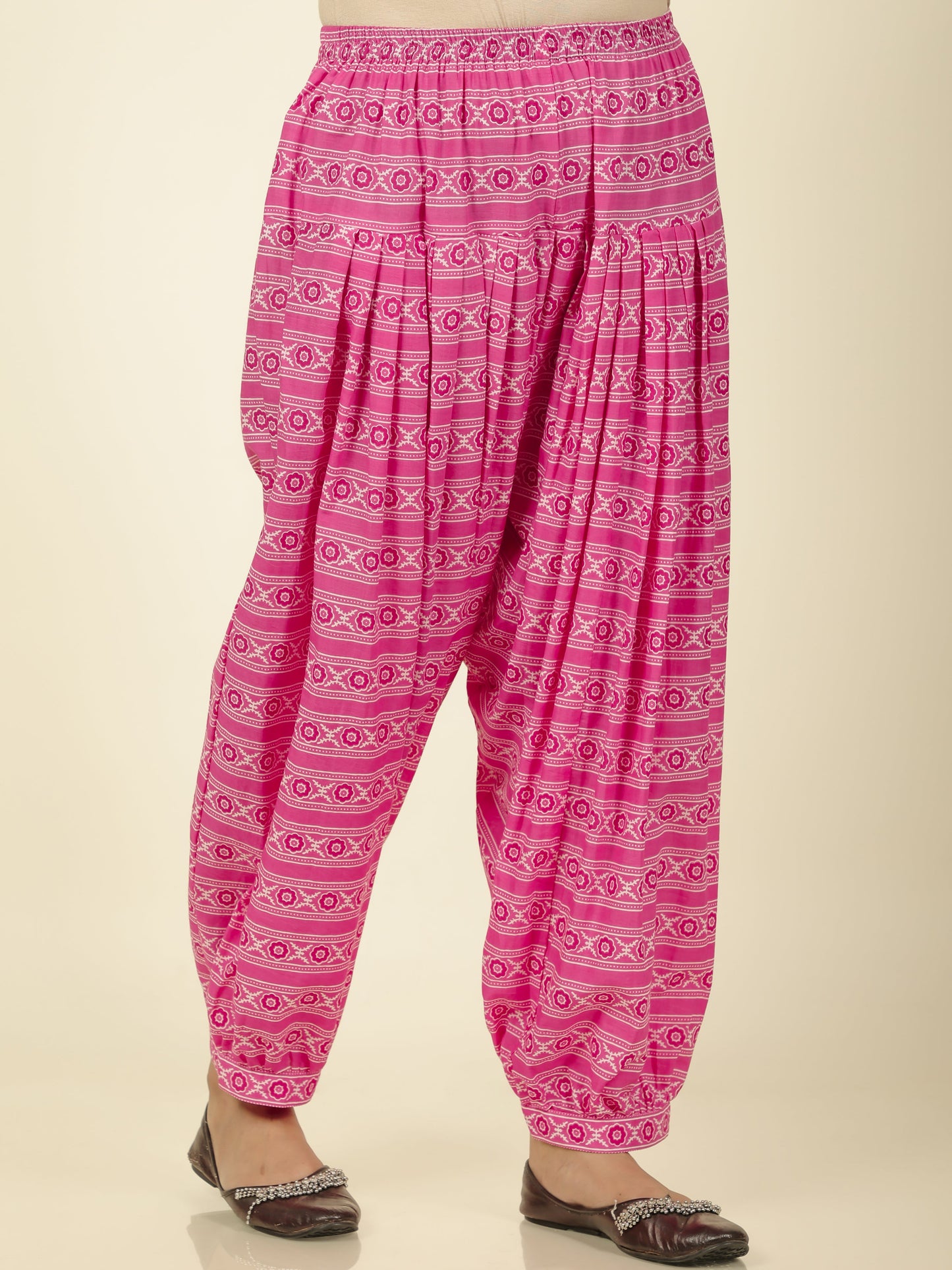 Soft Cotton Striped Pink Salwar