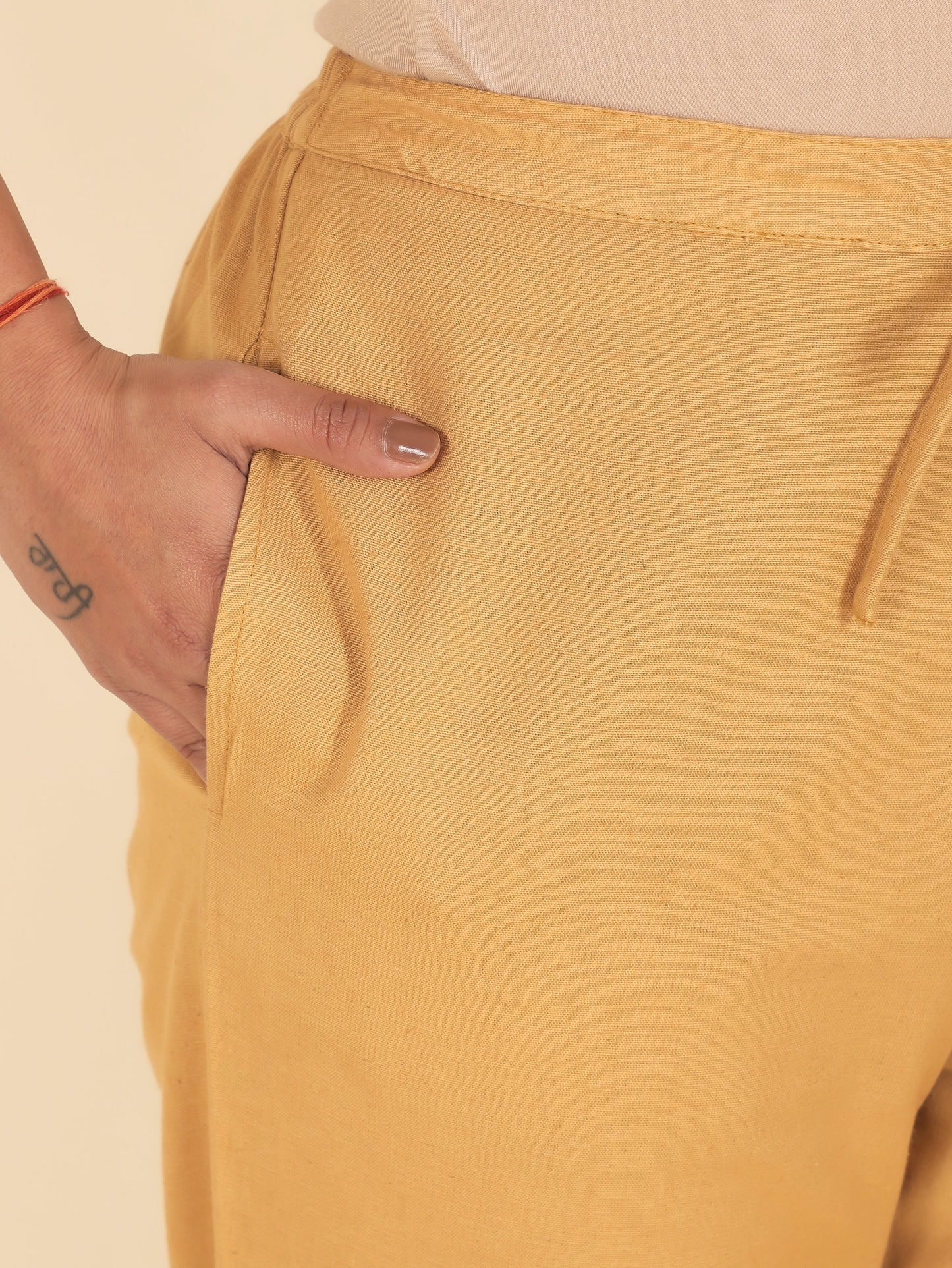 Linen Cotton Floral Straight Purple Kurta