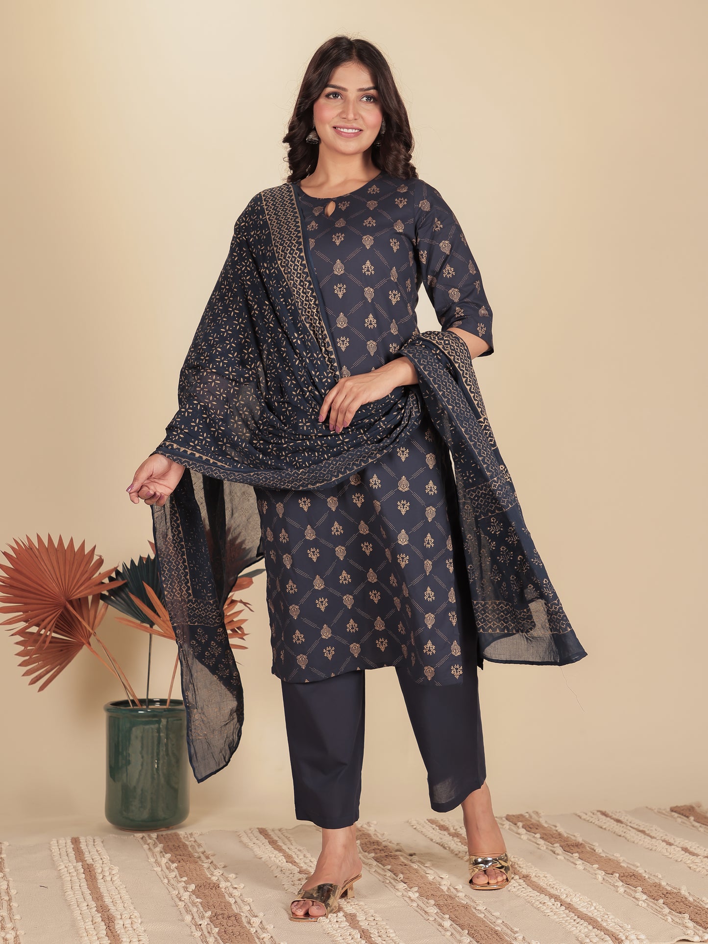 Chiffon Leheriya multicolour Dupatta