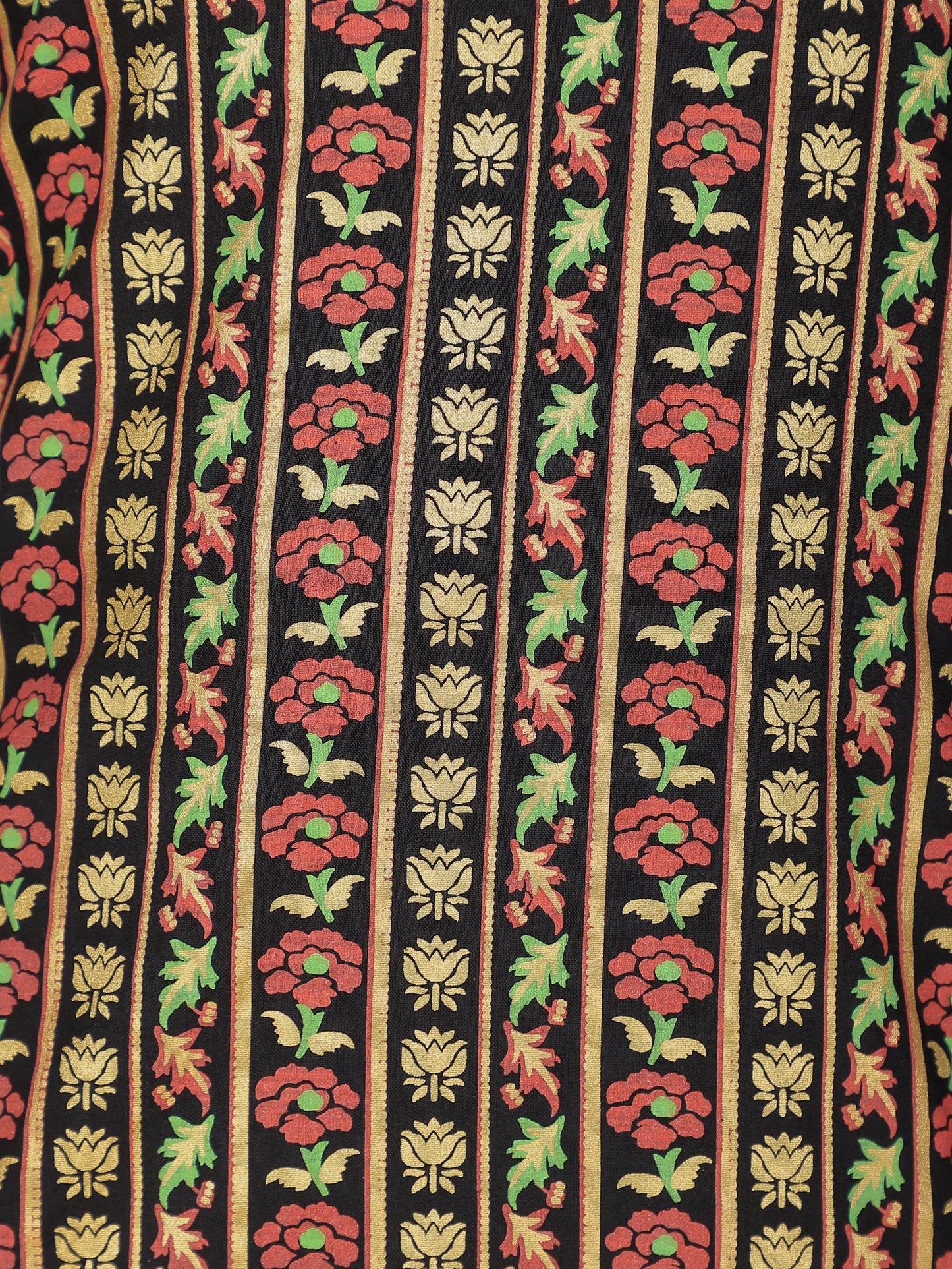 Embroidered Viscose Floral Straight Black Kurta