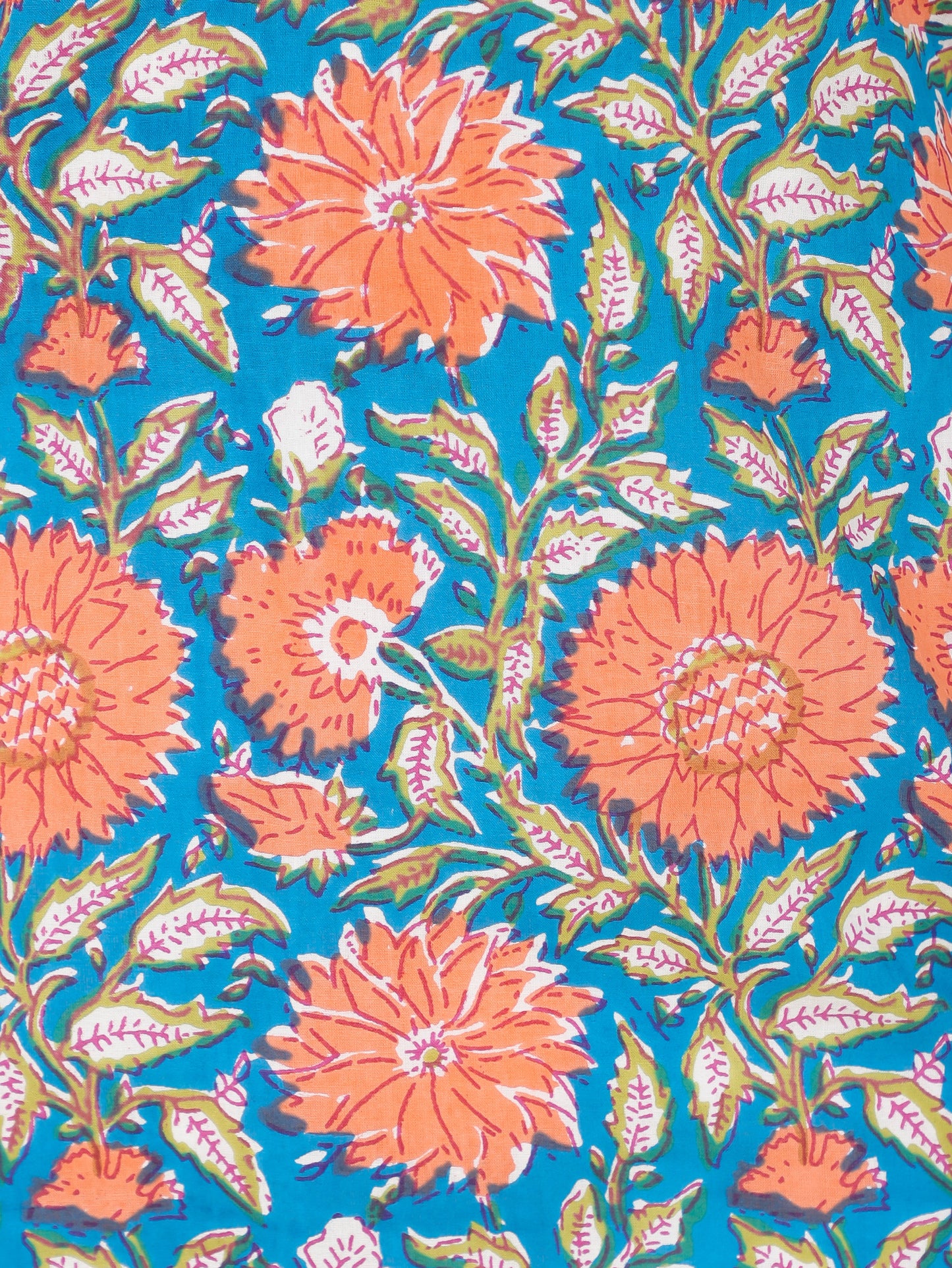 Soft Cotton Floral Straight Multicolor Kurta