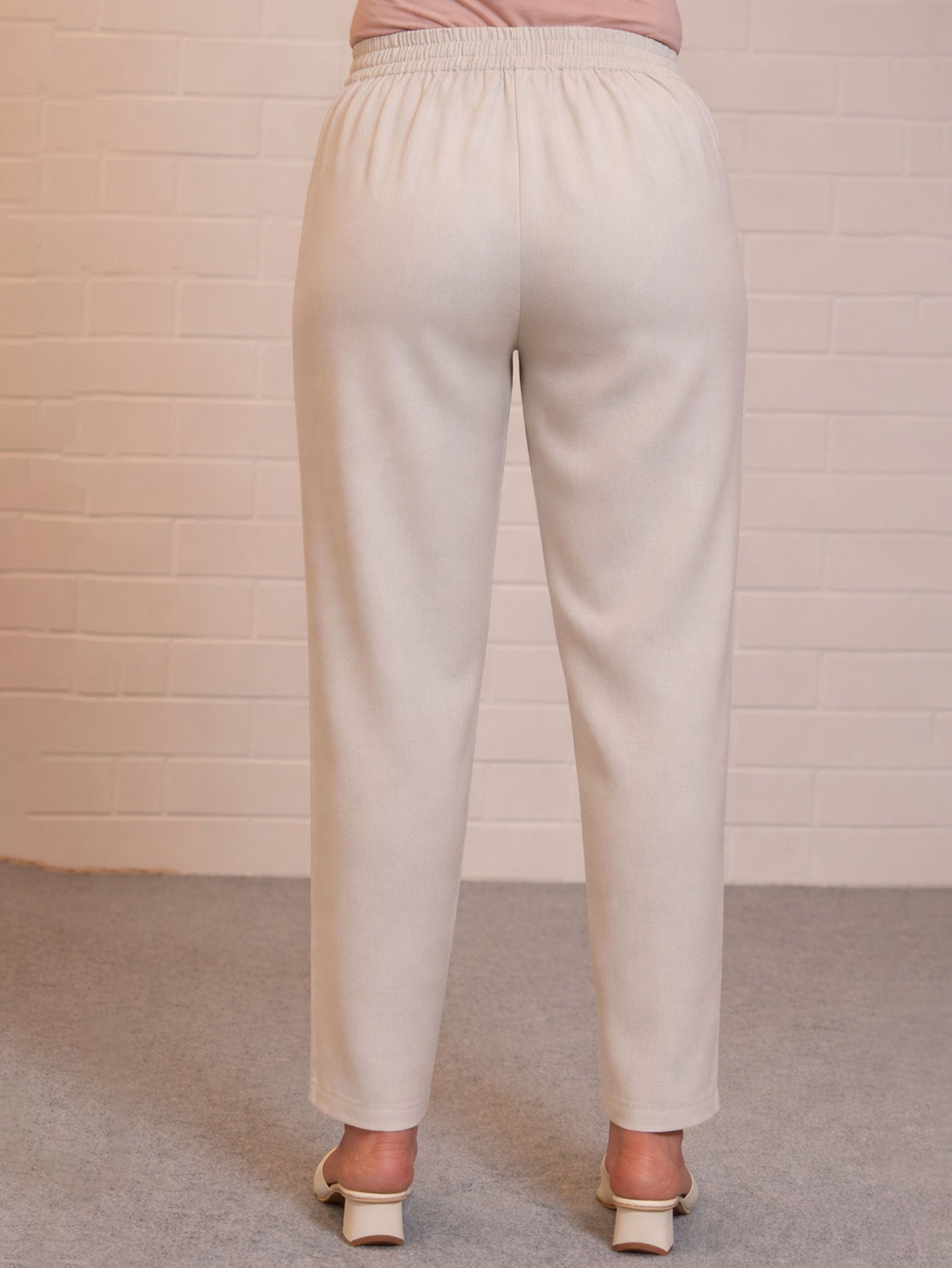 Soft Cotton Butta A-line Off White Kurta