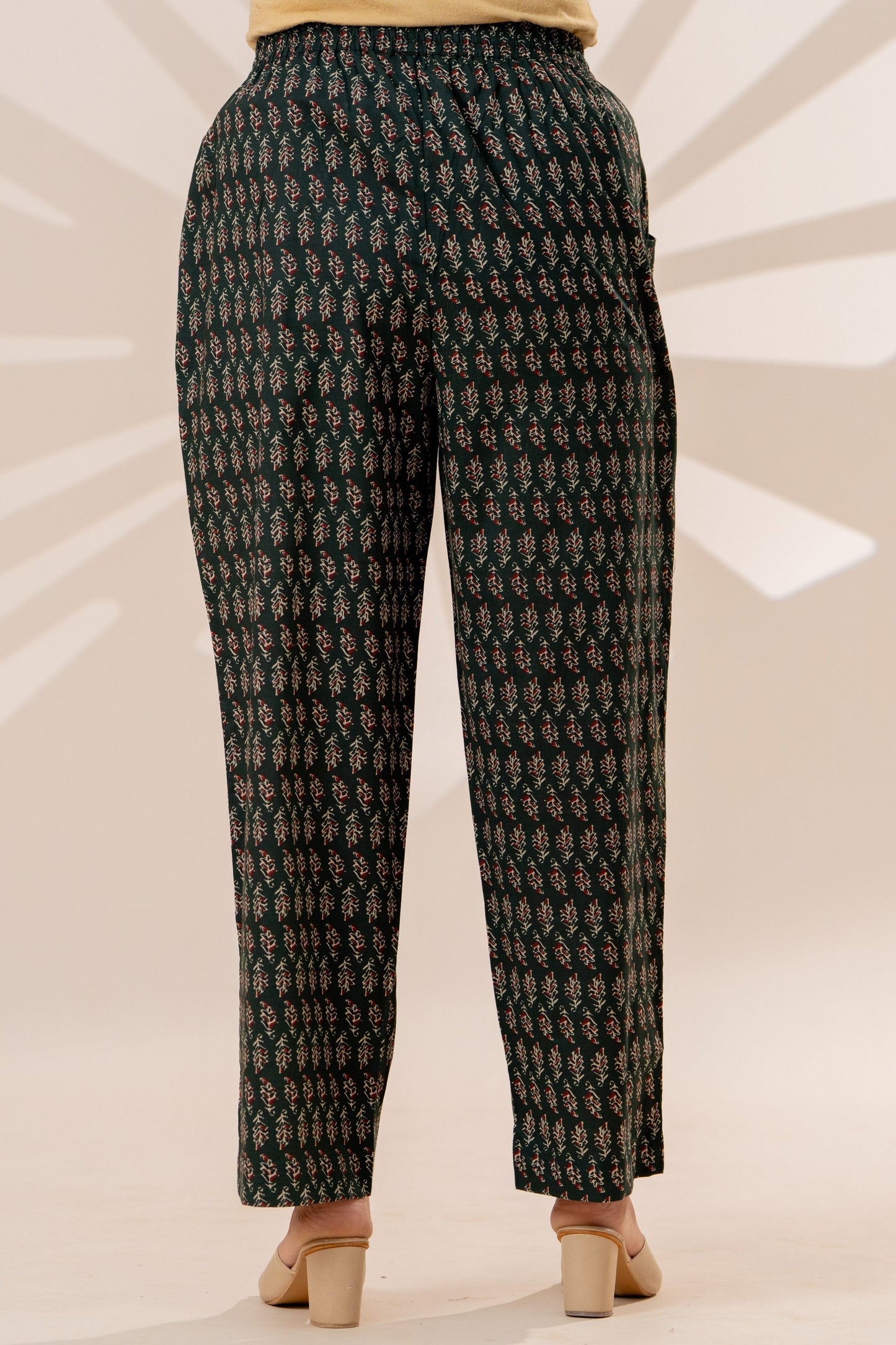 Soft cotton Butti Green Palazzo