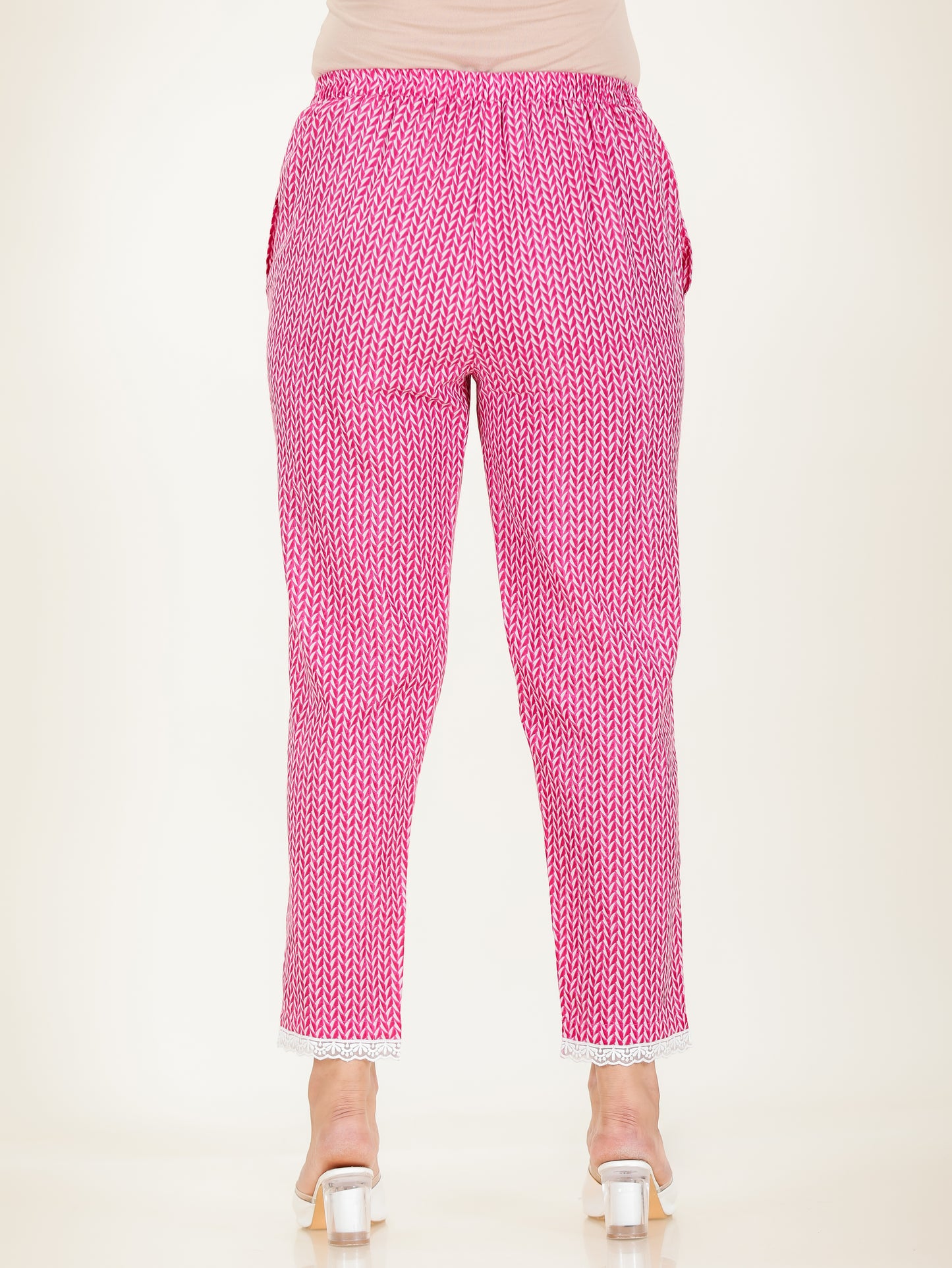 Soft Cotton Floral Straight Pink Kurta