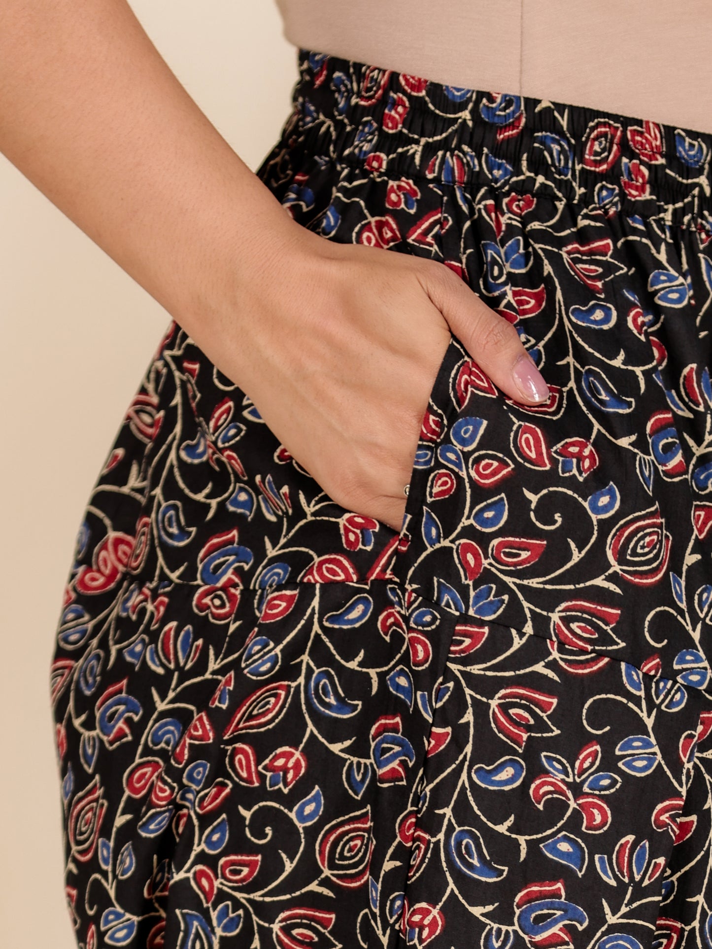 Soft Cotton Floral Black Salwar