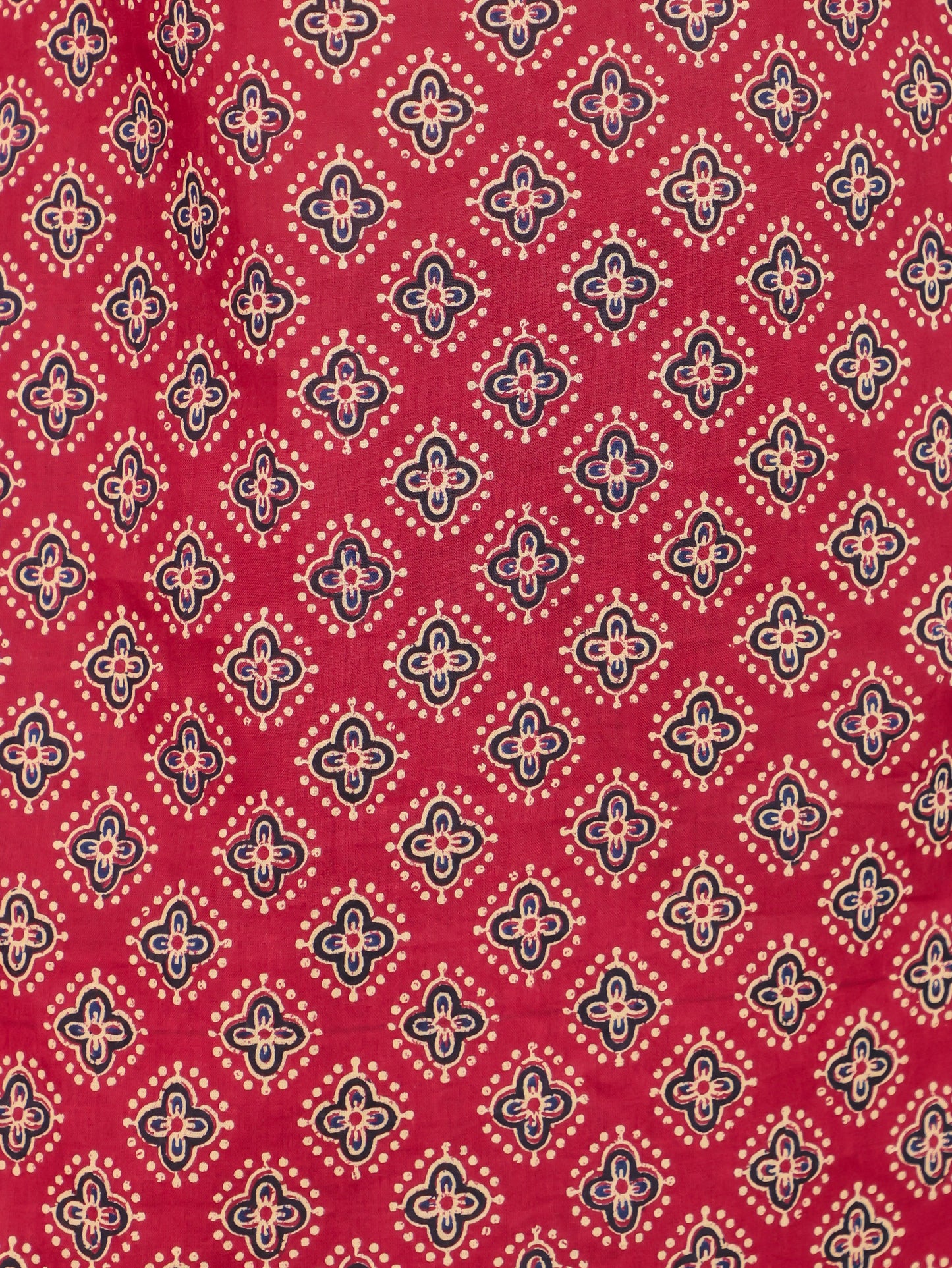 Soft Cotton Bandhani Straight Maroon Kurti