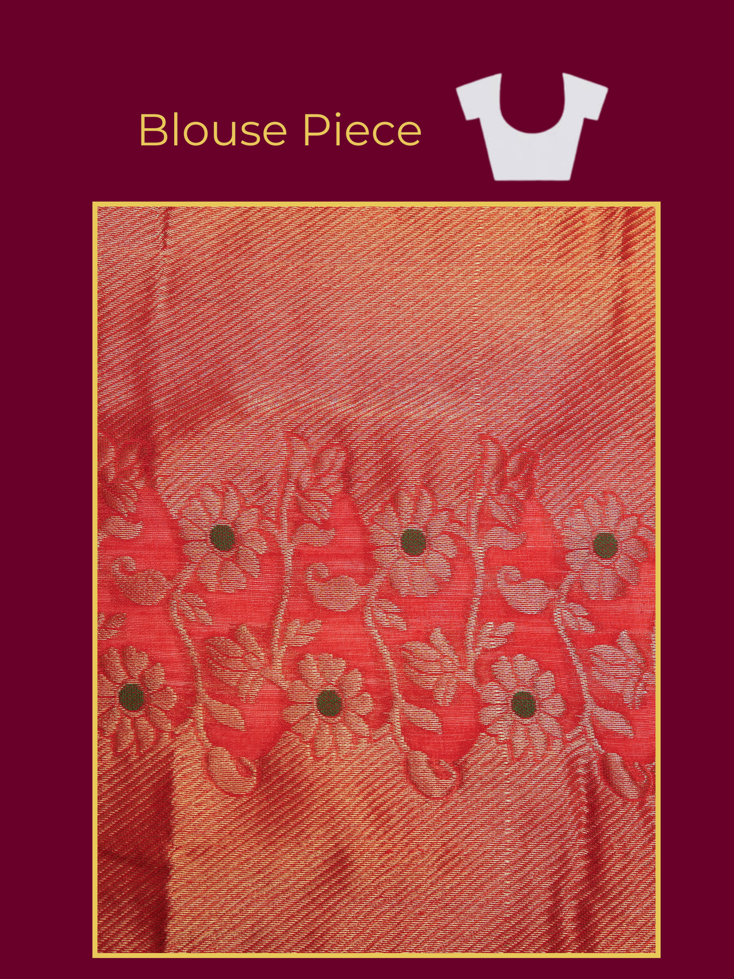 Banarasi Silk Woven Design Red Saree