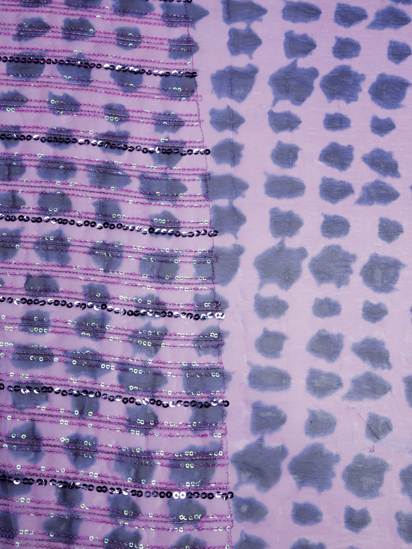 Embroidered Georgette Lavender Saree
