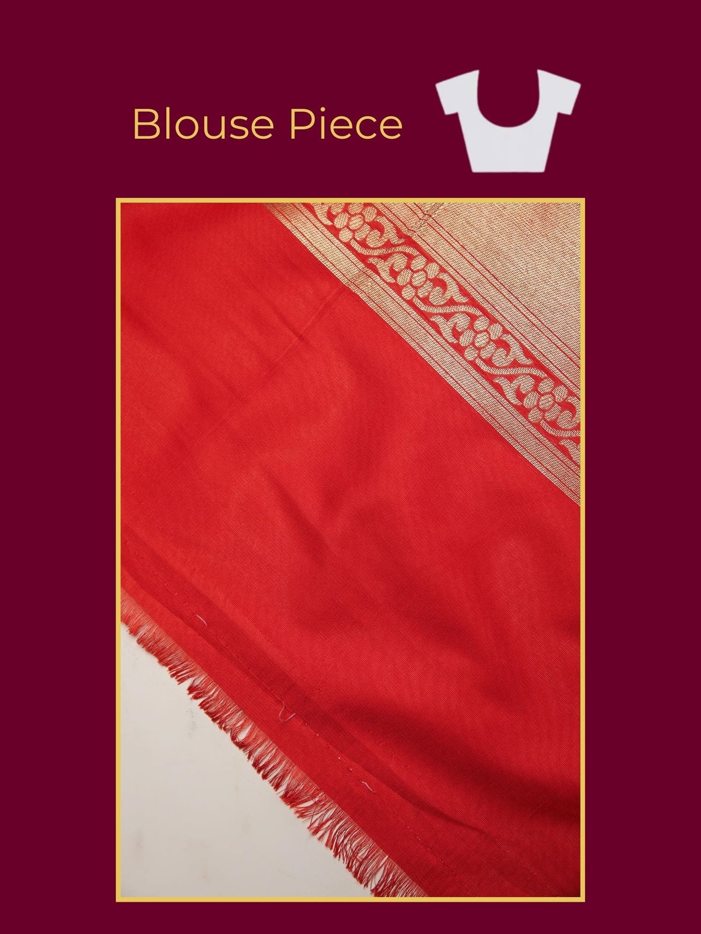 Banarasi Brocade Red Saree