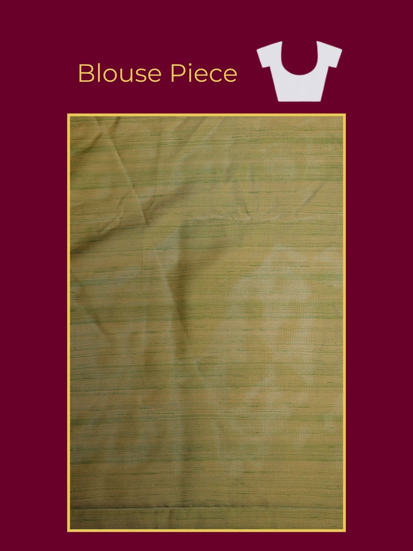 Silk Blend Floral Green Saree