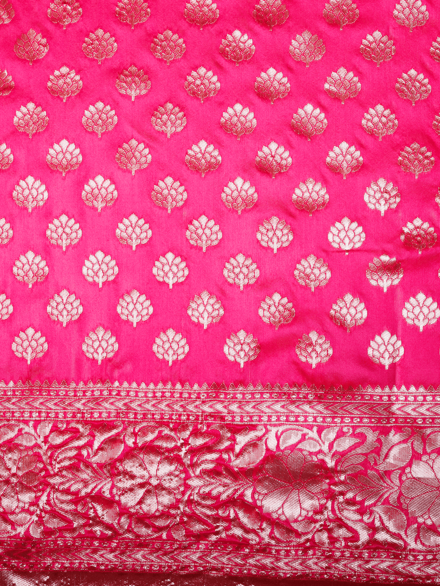 Brocade Fuchsia Saree