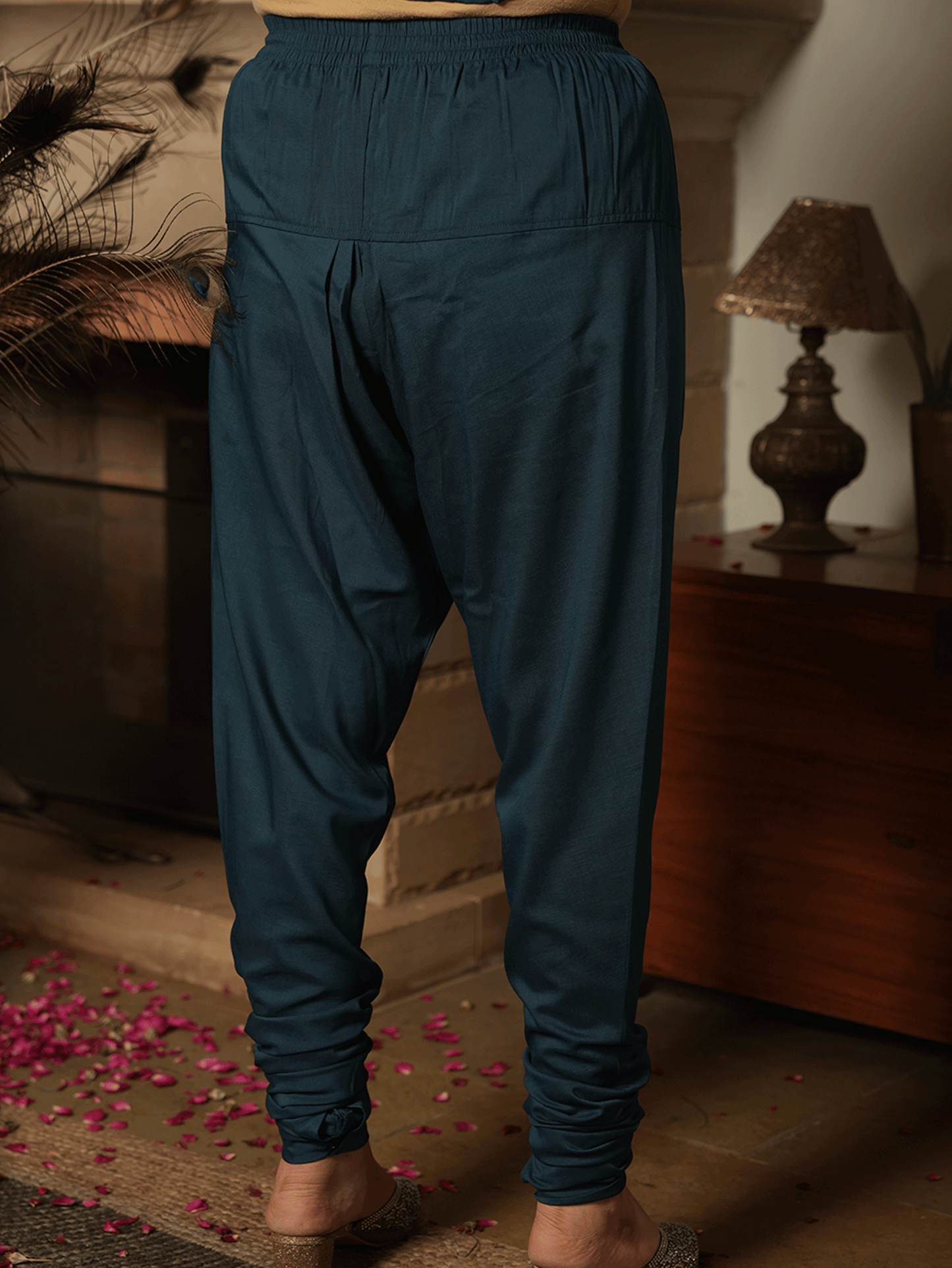 Chinon Chiffon Teal Trousers