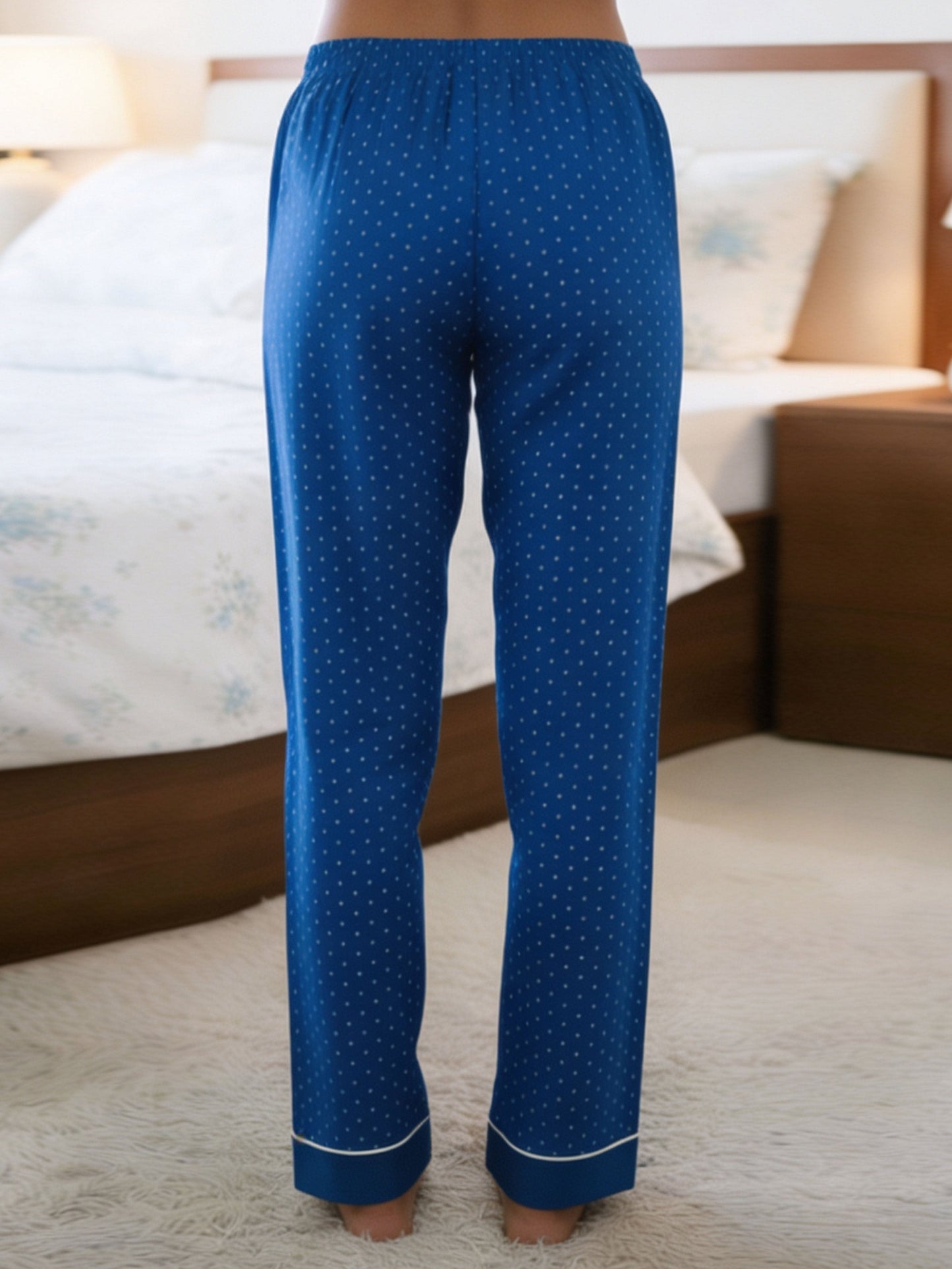 Soft Cotton Bandhani Straight Blue Tunic