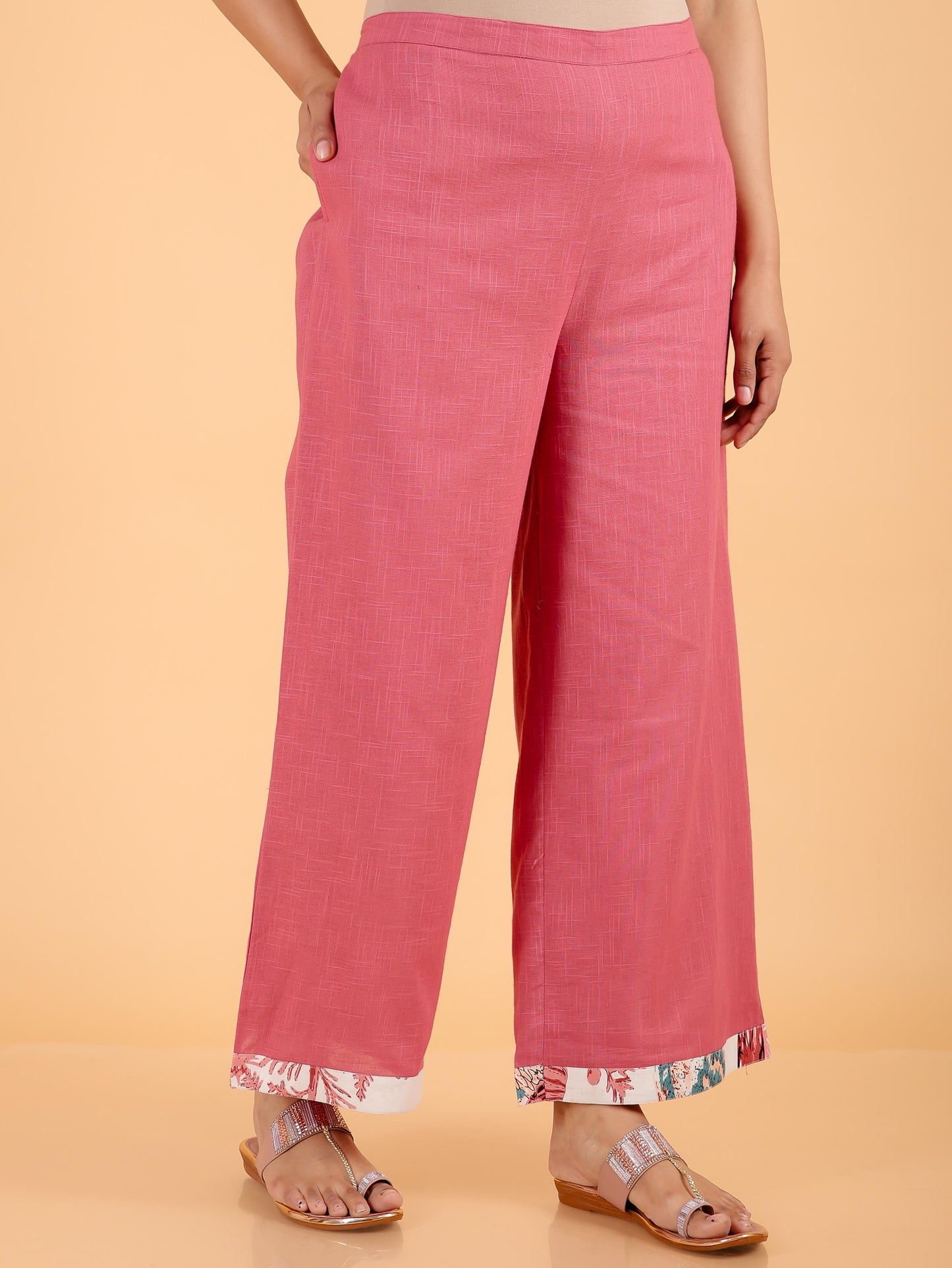 Soft Cotton Foliage Straight White Kurta
