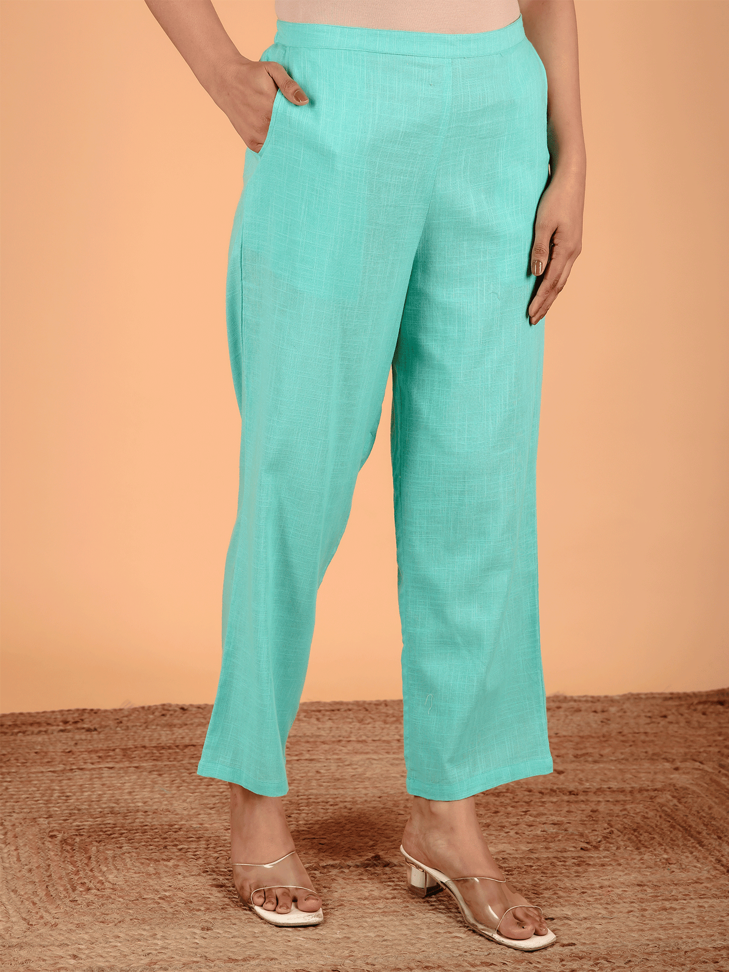 Soft Cotton Floral Straight Pink Kurta