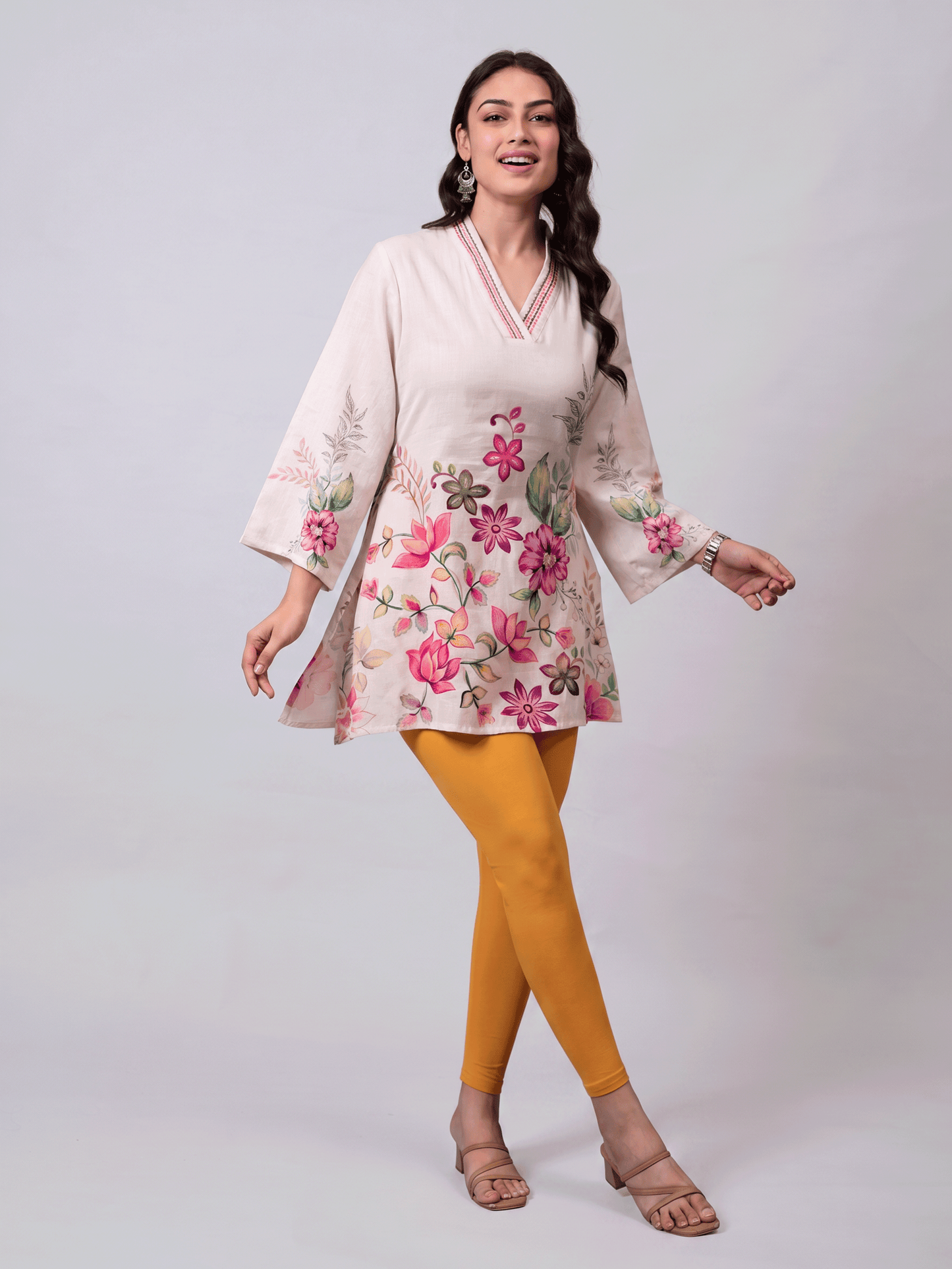 Knit Solid Mustard Leggings