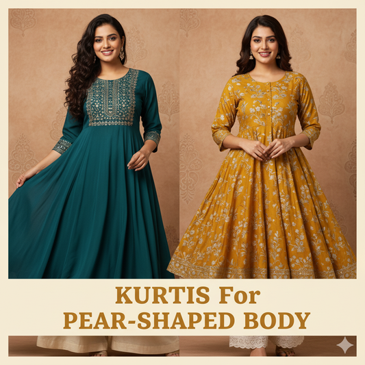 6 Kurtis for Pear-Shaped Body: A Guide to Flatter Your Figure