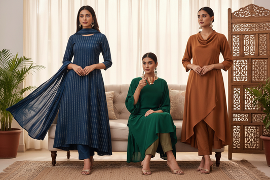 12 Styling Tips to Look Slim in Kurtis