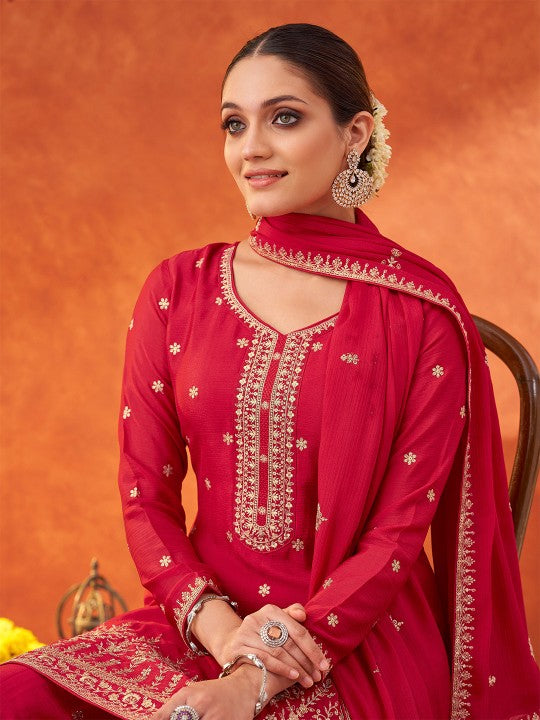 Fourleaf Women Ethnic Motifs Embroidered Regular Sequinned Kurta