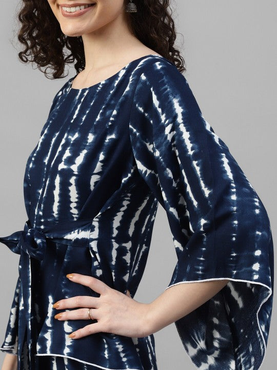 DEEBACO Tie and Dye Top With Trouser