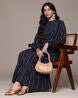 Women Striped Tiered Dress