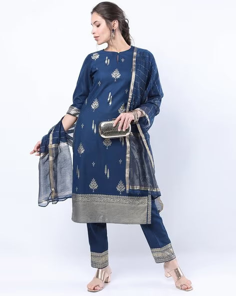 Kurta Suit Set with Dupatta