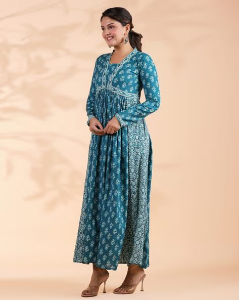 Women Floral Print Fit & Flare Dress