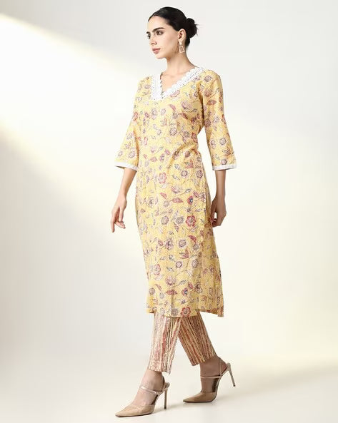 Women Floral Kurta Set