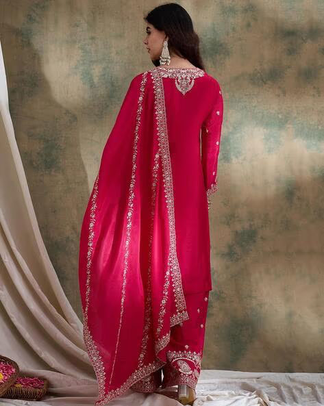 Women Embroidery Straight Kurta Set