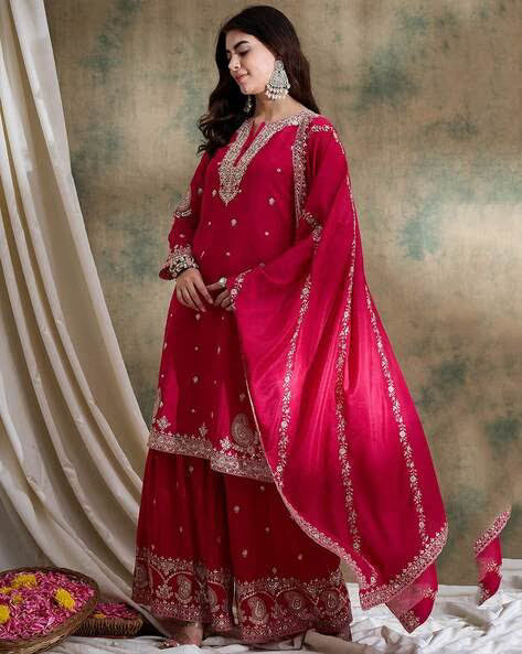 Women Embroidery Straight Kurta Set