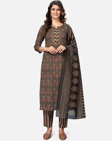 Women Floral Print Straight Kurta Set