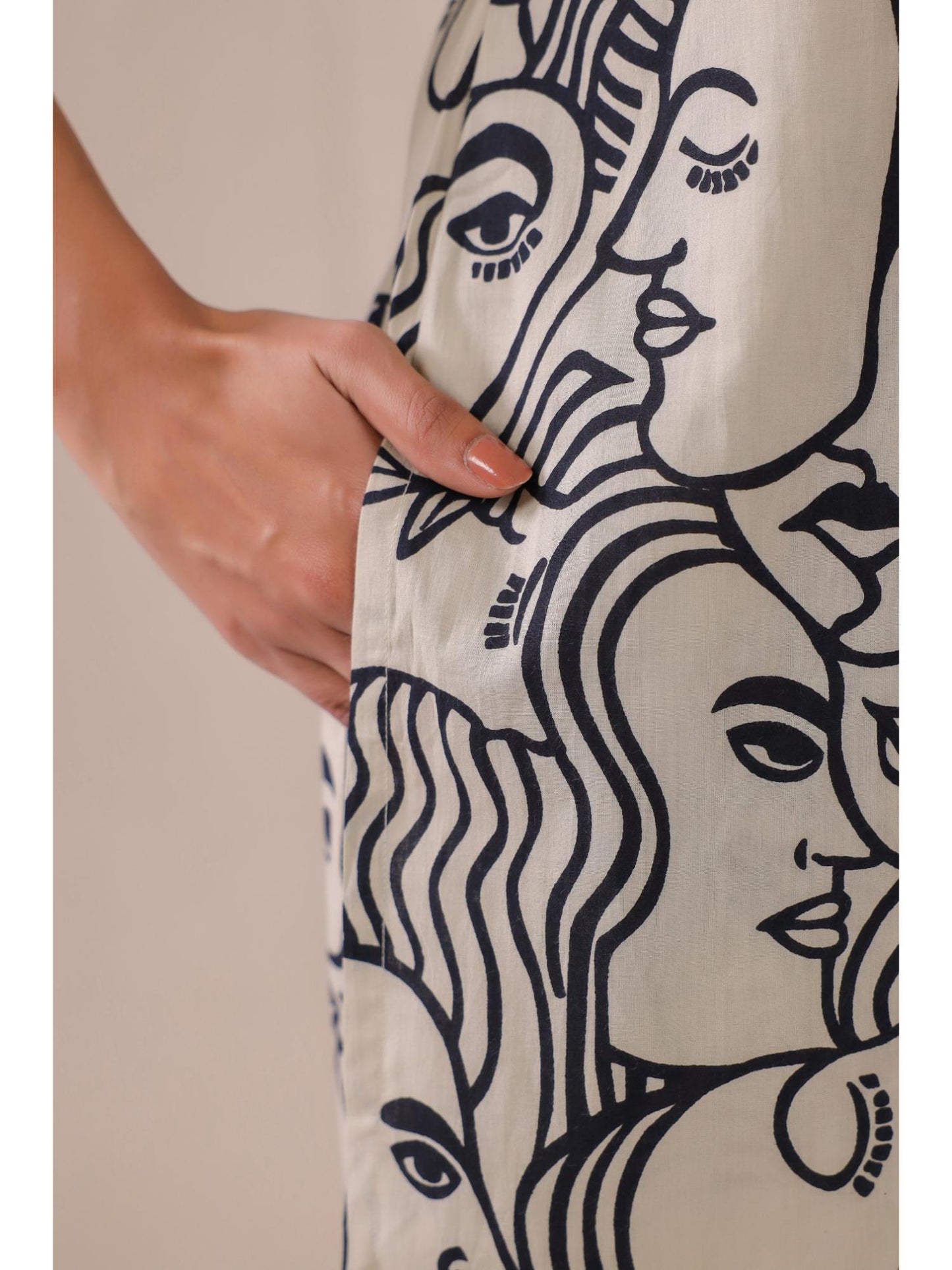 Womens Beige Printed Stylish &amp; Comfortable Co-Ord Set