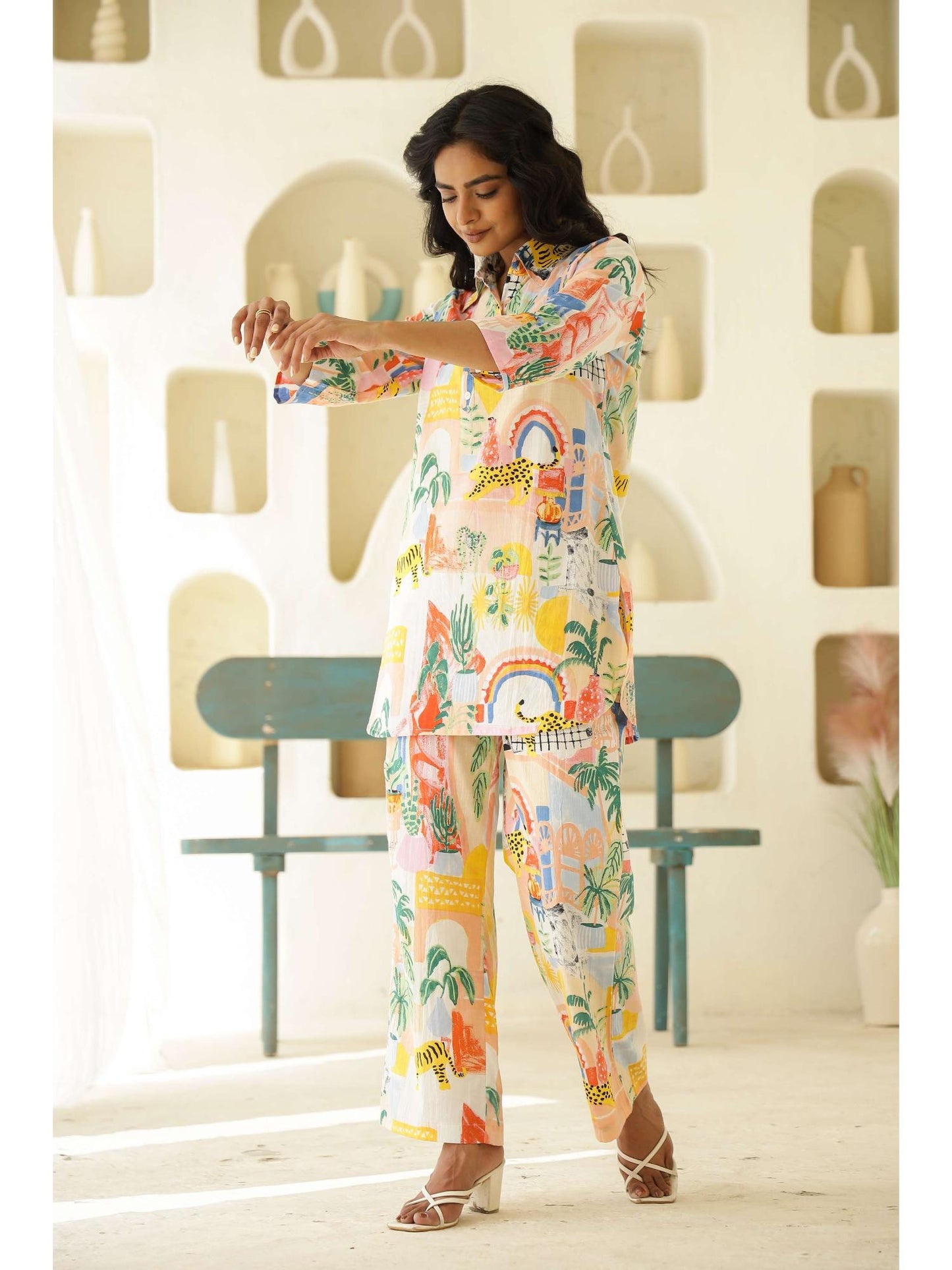 Womens Multi-Color Printed Stylish &amp; Comfortable Co-Ord Set