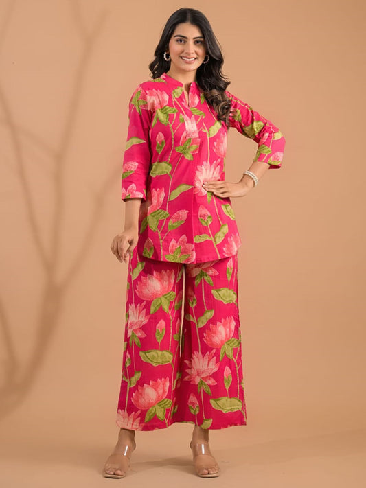 Floral Tunic and Palazzo (Set of 2)