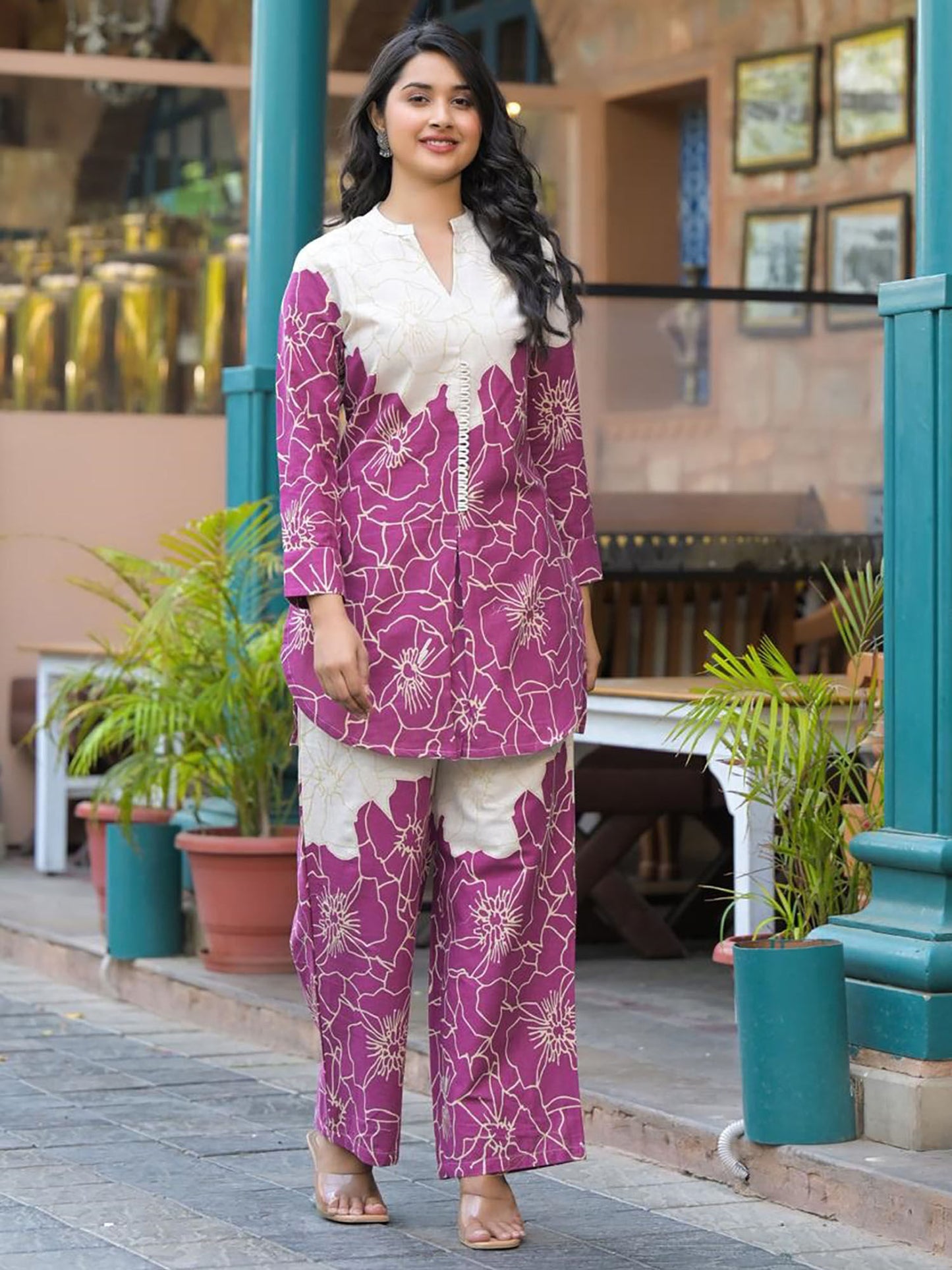 Floral Tunic and Palazzo (Set of 2)