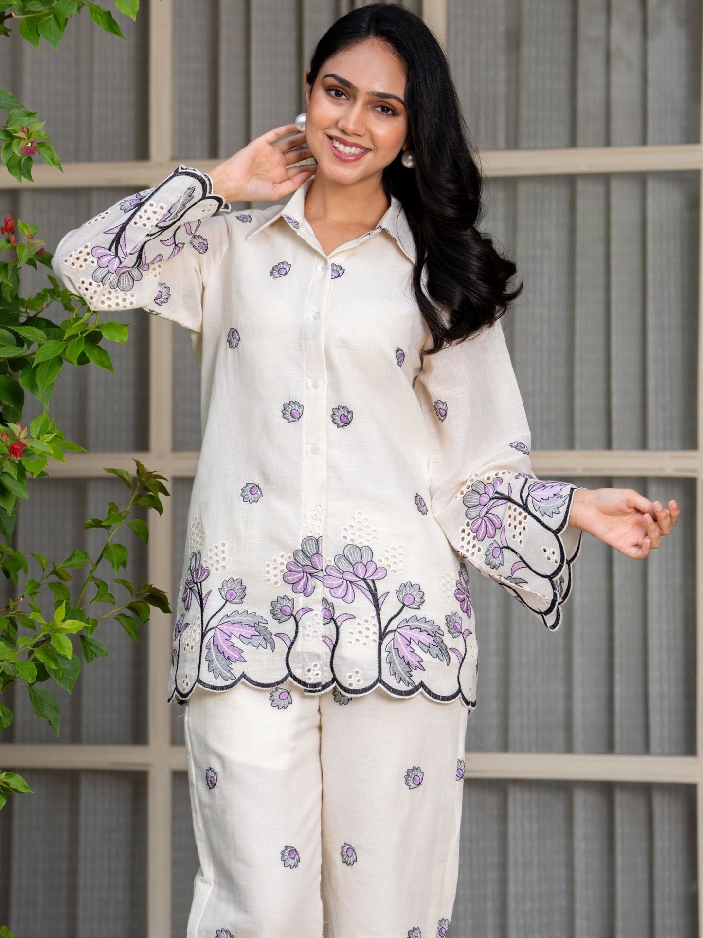 Floral Shirt and Pant (Set of 2)