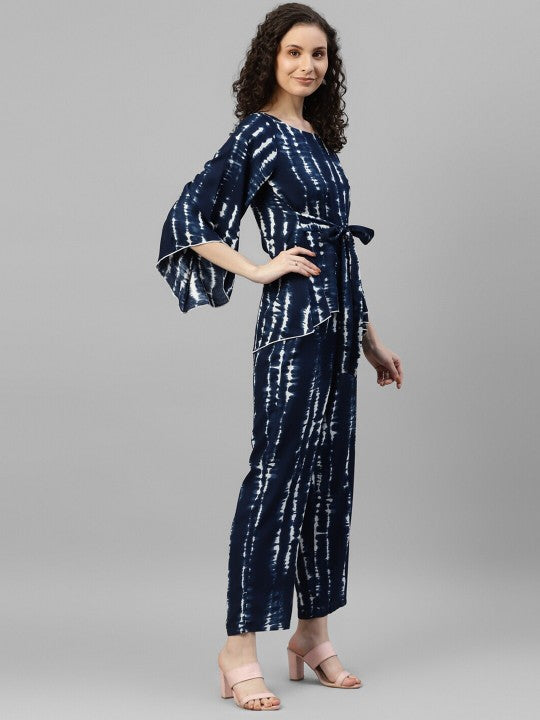 DEEBACO Tie and Dye Top With Trouser