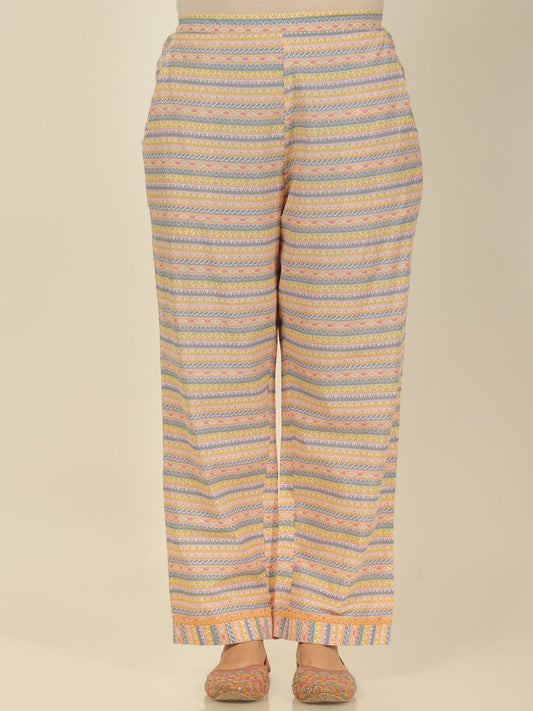 Soft Cotton Striped Pant