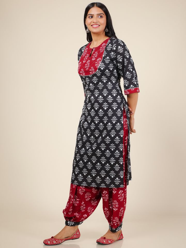 Soft Cotton Floral Kurta