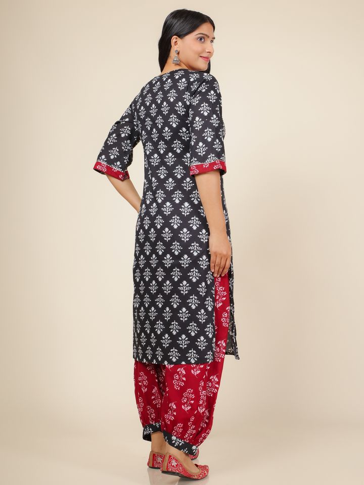 Soft Cotton Floral Kurta