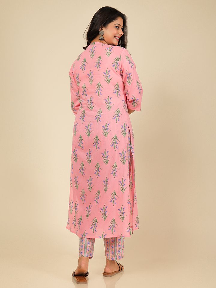 Soft Cotton Floral Kurta