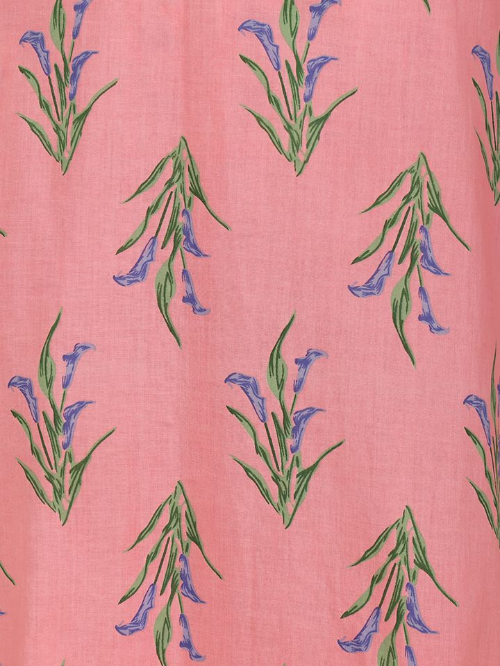 Soft Cotton Floral Straight Pink Kurta