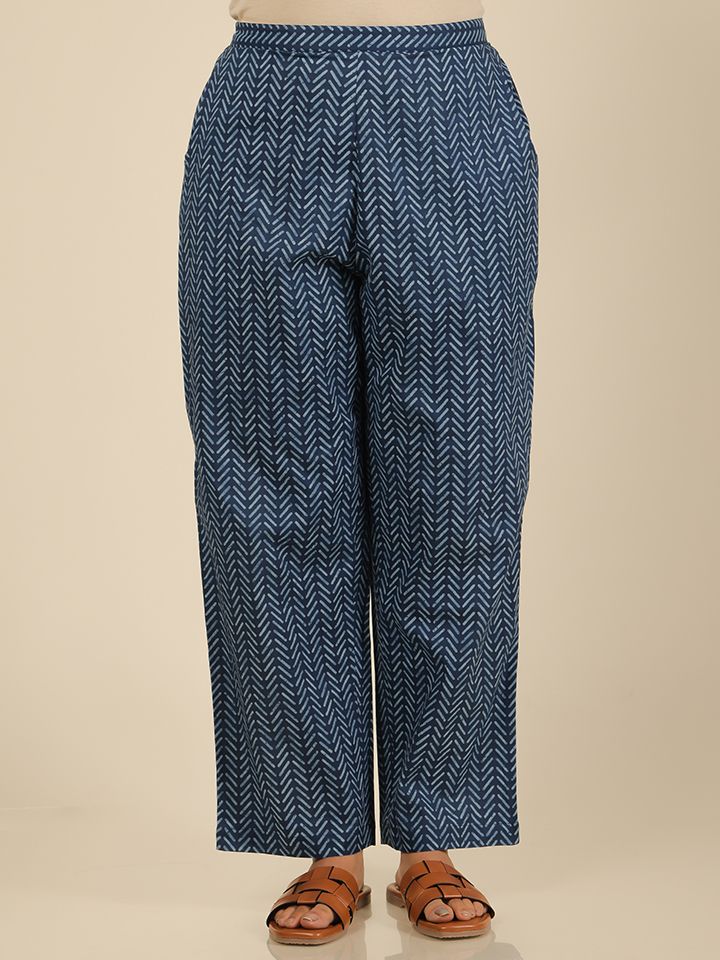 Soft Cotton Striped Pant