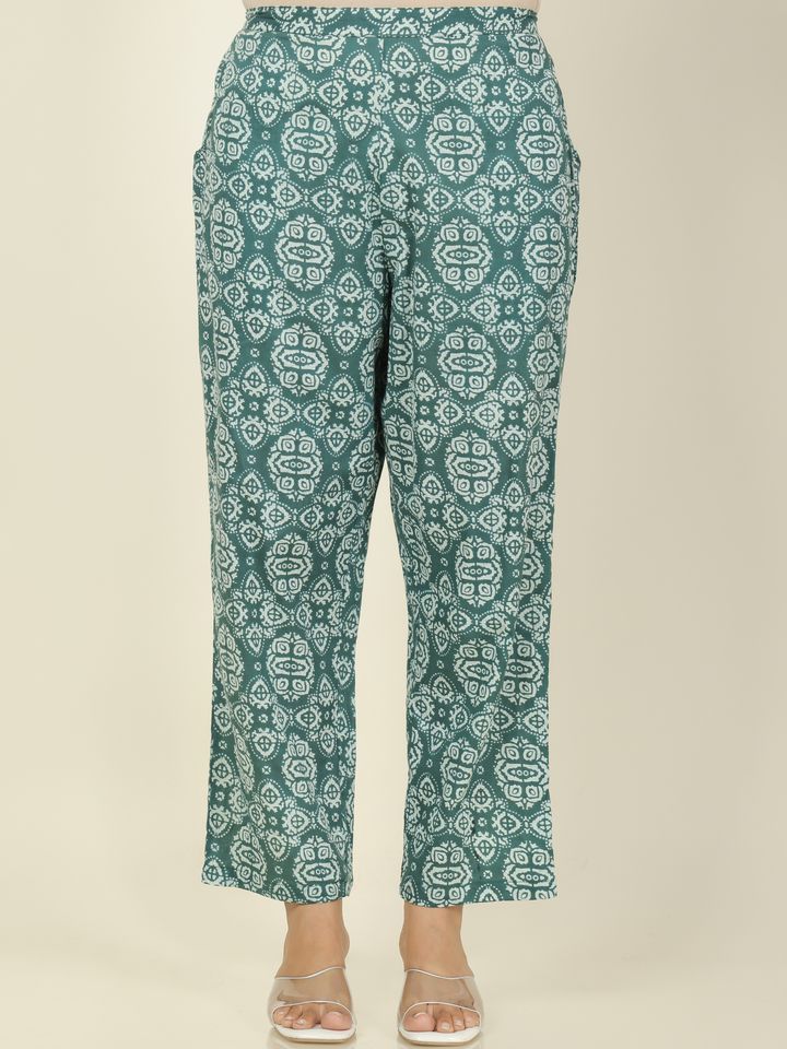 Soft Cotton Geometric Pant