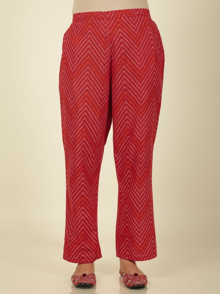 Soft Cotton Bandhani Pant