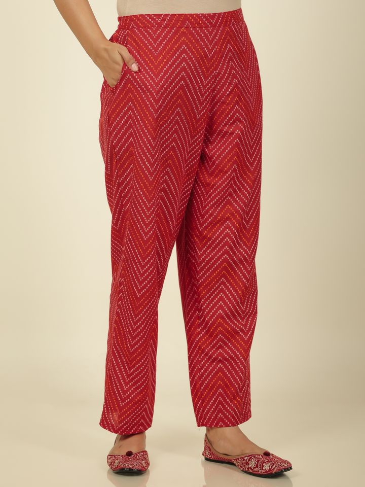 Soft Cotton Bandhani Pant