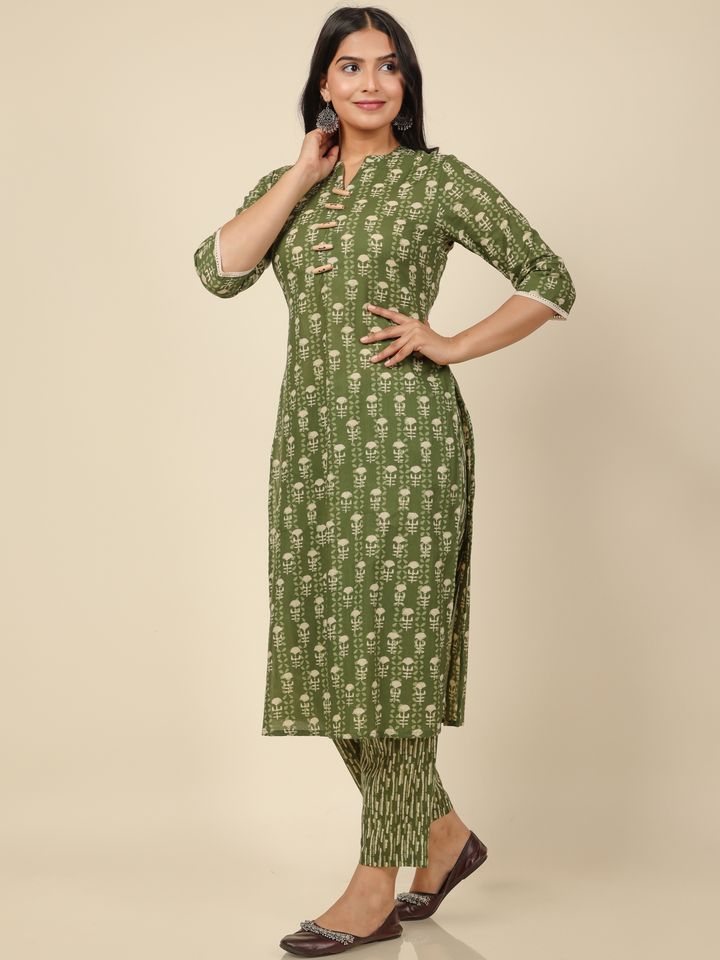 Soft Cotton Floral Kurta